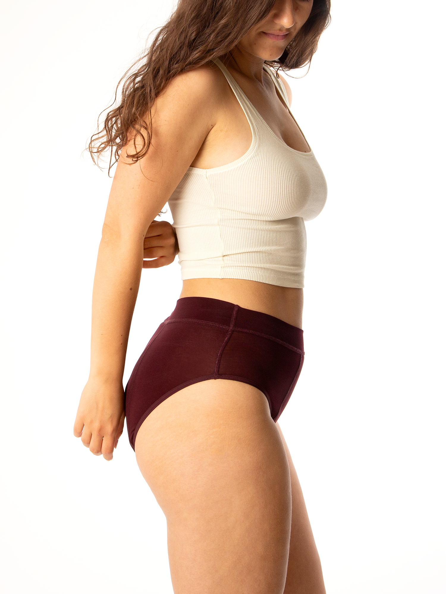 Overnight High Waist in Dark Plum