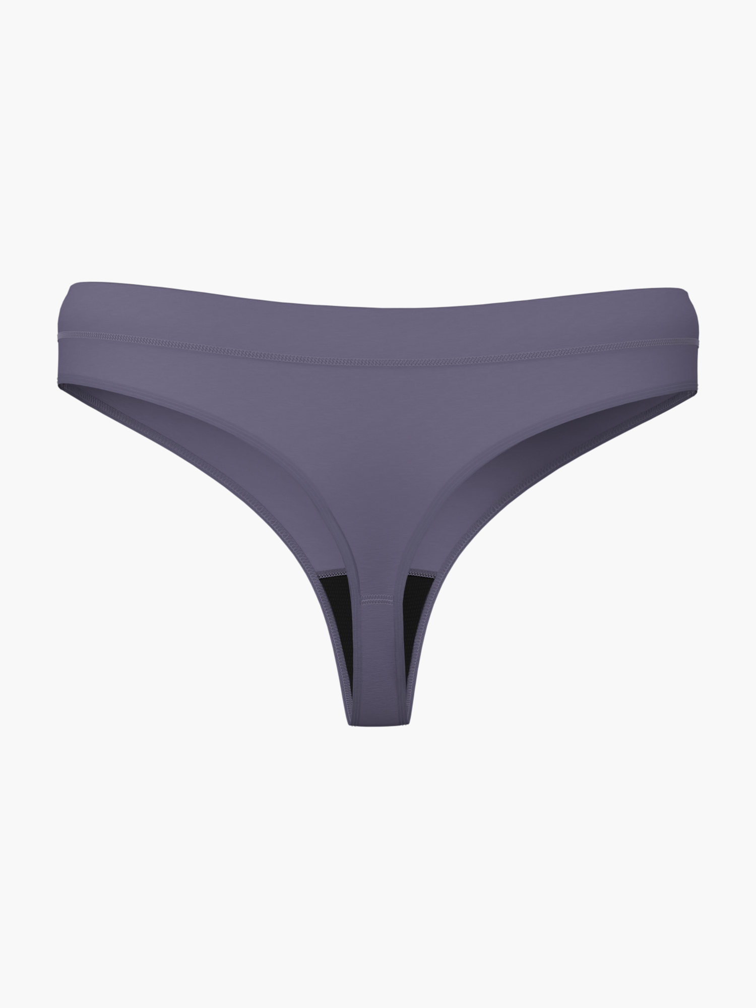 Classic High Rise Thong in Lavender Grey