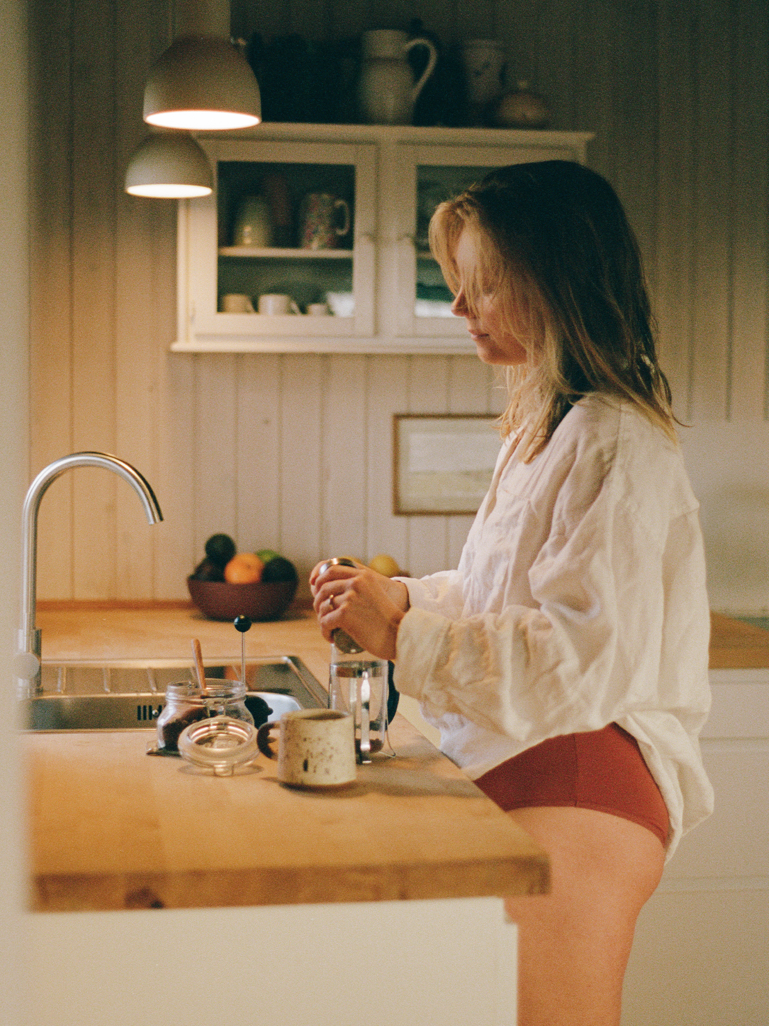 Tencel™ High Waist in Dusty Pink